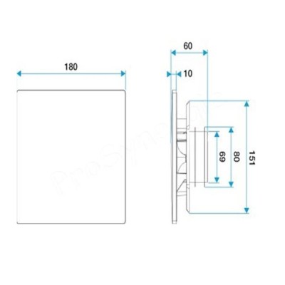 Kit grille de ventilation ColorLINE® ⌀ 80 mm 11022156 Aldes - Store online