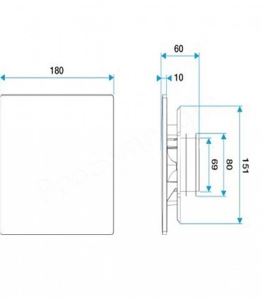 Kit grille de ventilation ColorLINE® ⌀ 80 mm 11022156 Aldes