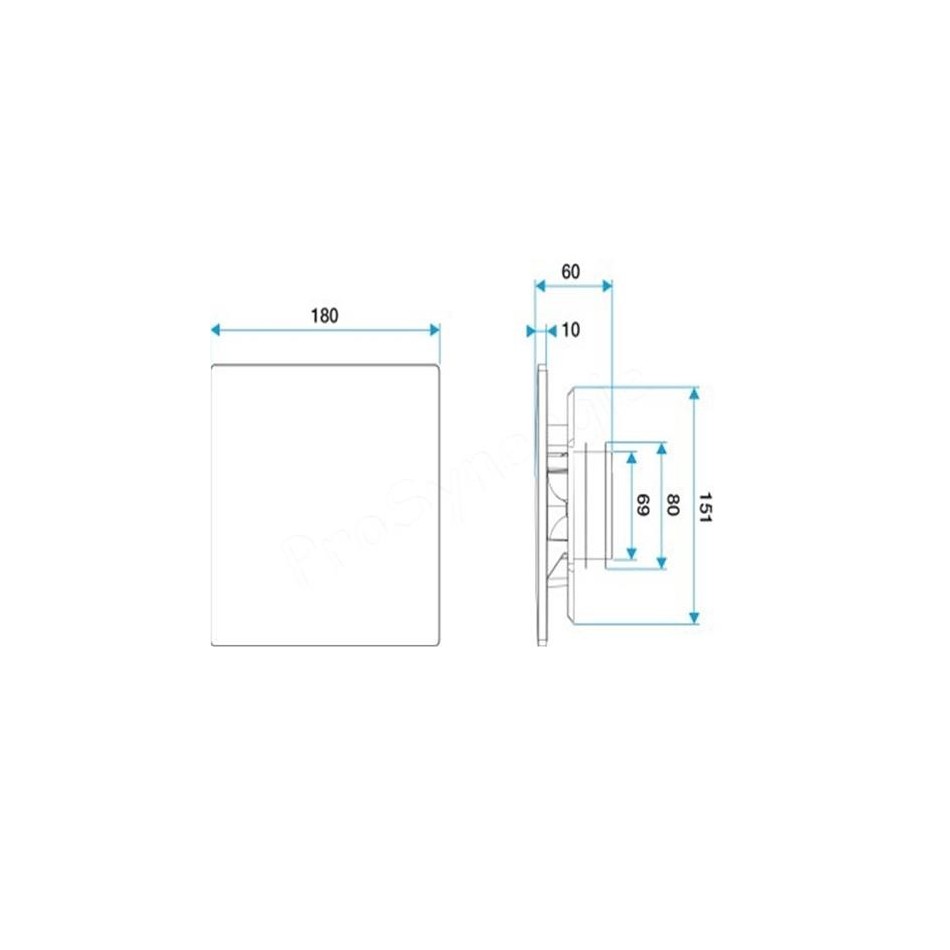 Kit grille de ventilation ColorLINE® ⌀ 80 mm 11022156 Aldes - Store online