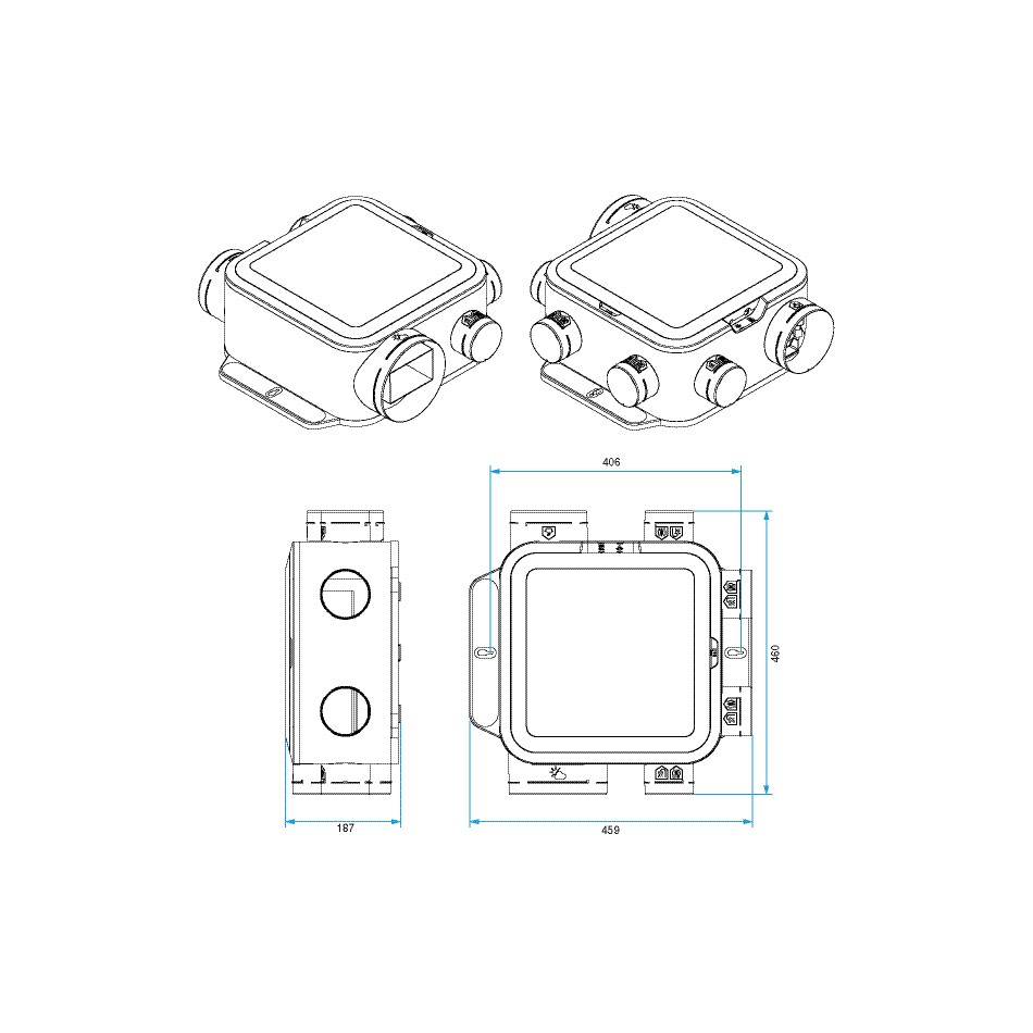 VMC simple flux EasyHOME® PureAir compact classic - Aldes storeonline