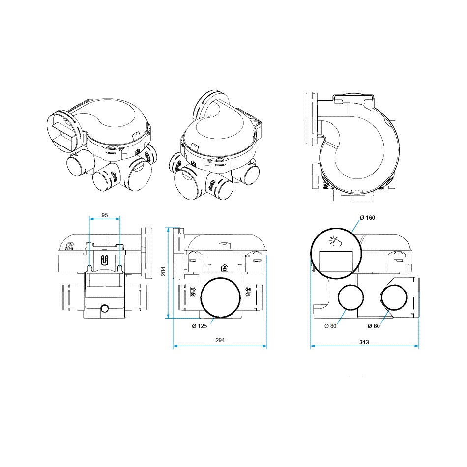 VMC simple flux Aldes EasyHOME® PureAIR classic - Aldes Storeonline