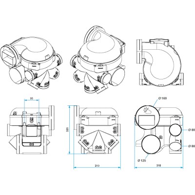 Kit VMC Aldes EasyHome® PureAIR classic  - Aldes Storeonline