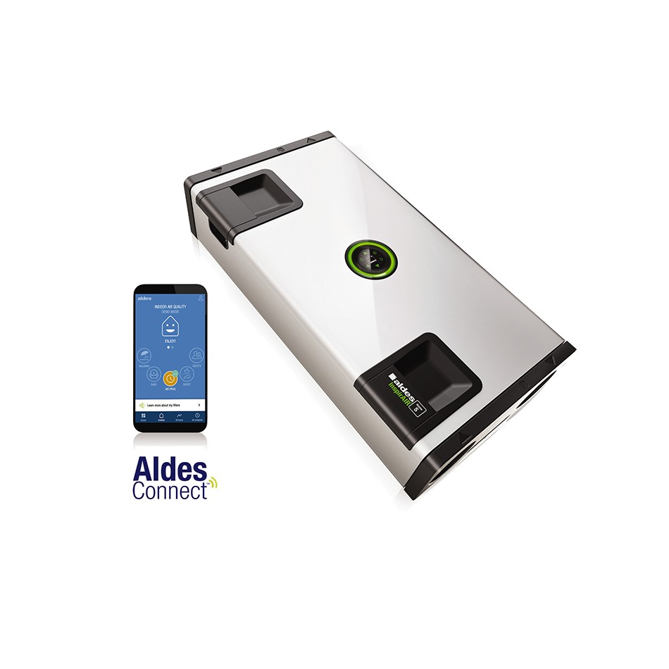 Purificateur d'air double flux InspirAIR® Side 240 Premium - Aldes Storeonline