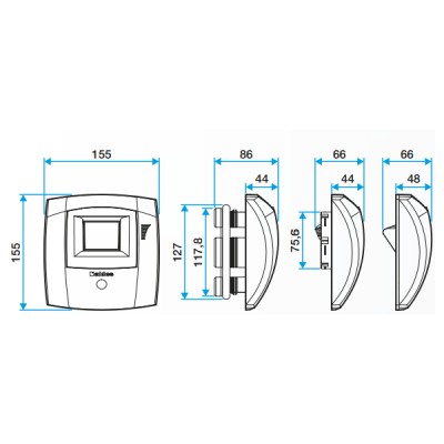 Bouche VMC hygroréglable Bahia Curve Bain Ø 80 mm - Aldes Storeonline