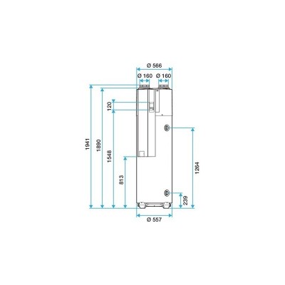 Chauffe-eau thermodynamique T.Flow Hygro+ connecté - Aldes storeonline