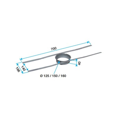 Fixation Pour Rejet Sur Tuile À Douille - Aldes Storeonline