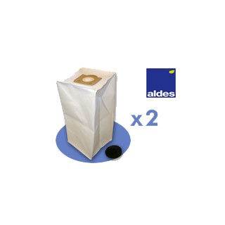 Lot de 2 sacs 30L Aldes + 2 FILTRES MOTEUR - Store Online