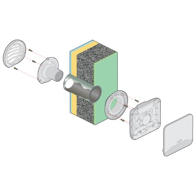 Auvent extérieur pour entrée d'air EHT² Aldes 11014263 - Store online