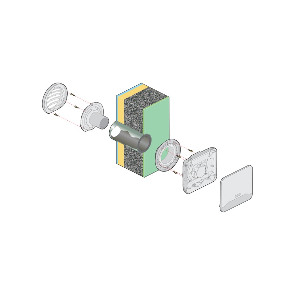 Auvent extérieur pour entrée d'air EHT² Aldes 11014263 - Store online