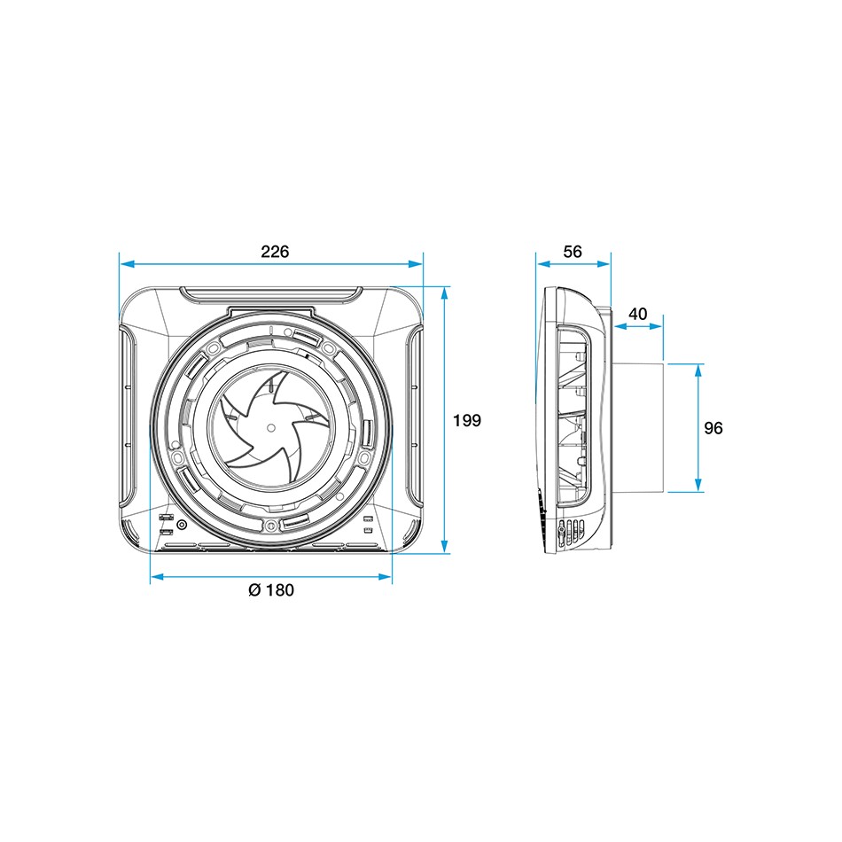 Entrée d'Air fixe EFT² 11014255 Aldes - Store Online