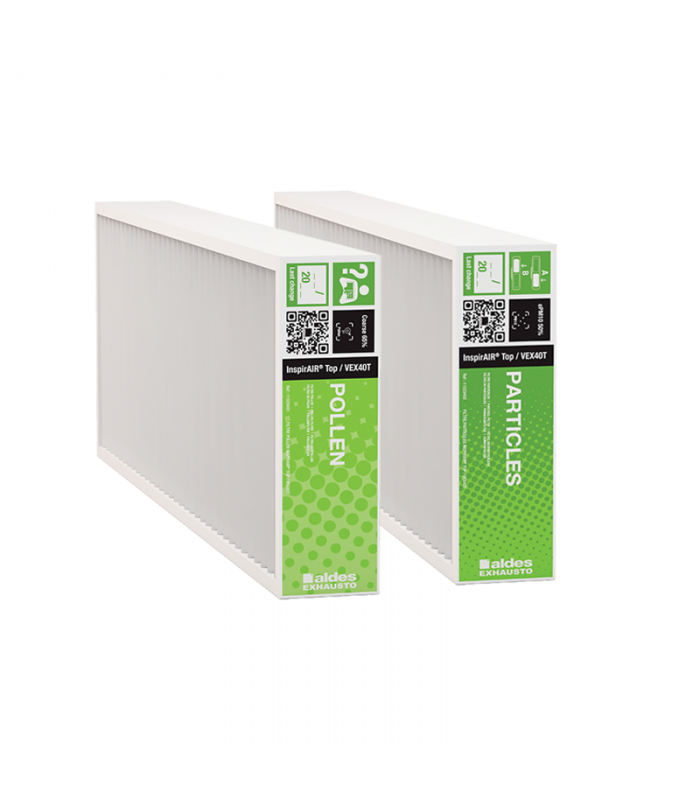 BRIZZ Filtre Compatible Aldes InspirAir Top - Particules Fines F7/ePM2.5, Filtration Haute Performance Pour VMC