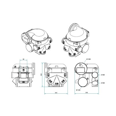 Kit VMC simple flux Hygro EasyHome PREMIUM HP+ - Aldes Storeonline