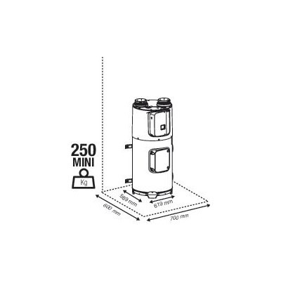 Chauffe-eau thermodynamique T.Flow® 105 L sans ventilateur - Aldes Storeonline