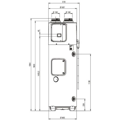 Chauffe-eau thermodynamique T.Flow® 180 L sans ventilateur - Aldes Storeonline